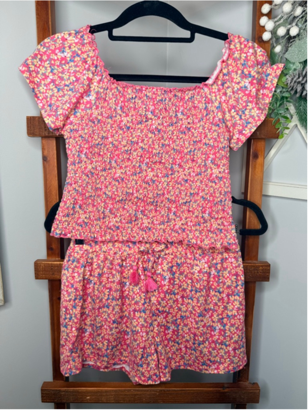 btween Girls 2-Piece Floral Set – Size 14 (fits like size 12)